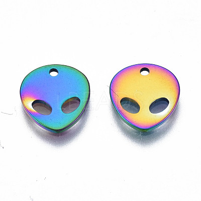 Ion Plating(IP) 201 Stainless Steel Charms X-STAS-S119-136-1