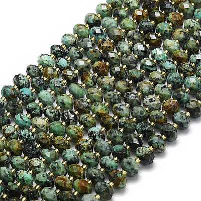 Natural African Turquoise(Jasper) Beads Strands G-P573-A29-01-1