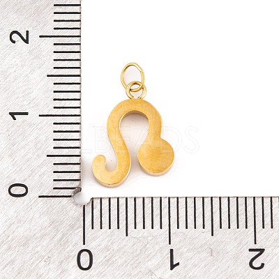 316 Stainless Steel Micro Pave Cubic Zirconia Pendants STAS-K284-01G-G-1