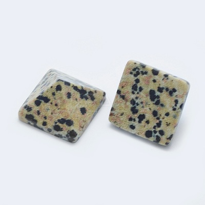 Natural Dalmatian Jasper Cabochons G-G759-Y07-1