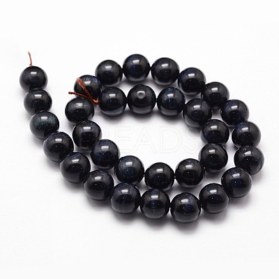 Natural Tiger Eye Bead Strands G-G735-23-8mm-05-1