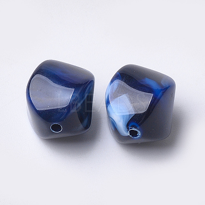 Acrylic Beads X-OACR-T007-08I-1