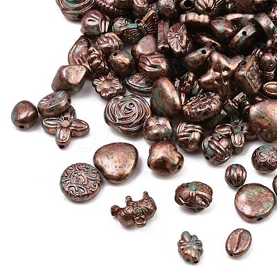 Antiqued Acrylic Beads AC-CBAAA05-01H-1
