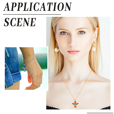 Acrylic Angel Pendants FIND-WH0110-377-1