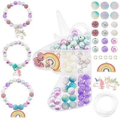 DIY Unicon Bracelet Making Kits DIY-SC0018-81-1