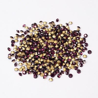 Back Plated Grade A Diamond Glass Pointed Rhinestone RGLA-SS6-016-1