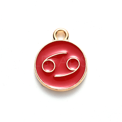 Alloy Enamel Pendants LS-ENAM-S124-01B-07D-1