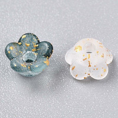 Frosted Transparent Acrylic Beads OACR-N137-72L-1