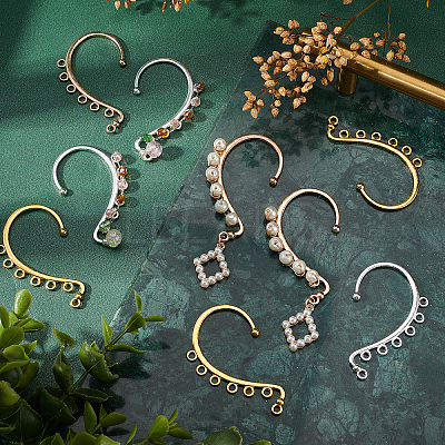 36Pcs 3 Colors Alloy Ear Cuff Findings FIND-PH0004-42-1