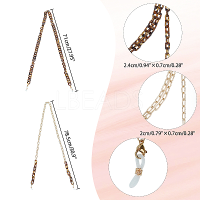 Eyeglasses Chains AJEW-NB0002-03-1