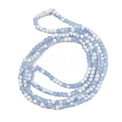 Frosted Crackle Glass Beads X1-GLAA-U001-4mm-M14-1