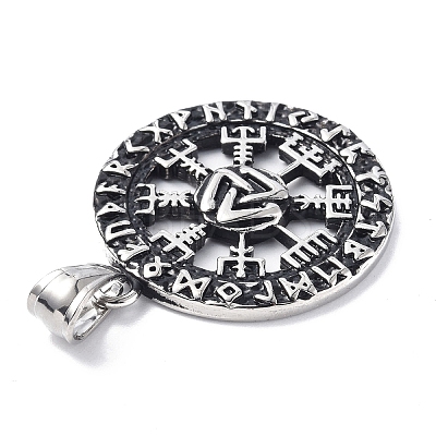 304 Stainless Steel Pendants LS-STAS-C065-01AS-1