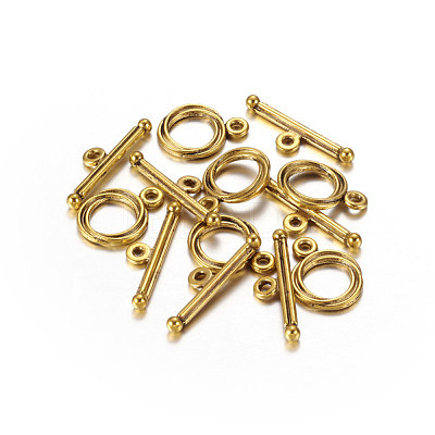 Tibetan Style Toggle Clasps GLF0539Y-NF-1