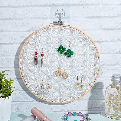 Lace Disc Earring Organizer Holder DIY-WH0399-64B-1