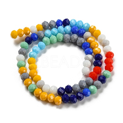 Glass Beads Strands EGLA-A034-M6mm-33-1