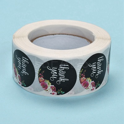 1 Inch Thank You Roll Stickers DIY-E023-07M-1