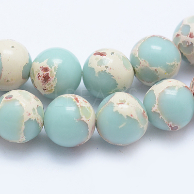 Synthetic Imperial Jasper Beads Strands G-F531-4mm-H03-1