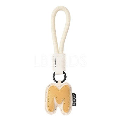 PU Leather Letter Pendant Decoration HJEW-YWC0002-001M-1