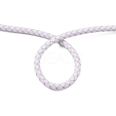 Braided Cowhide Leather Cord NWIR-N005-01R-5mm-1