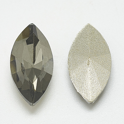 Pointed Back Glass Rhinestone Cabochons RGLA-T083-7x15mm-03-1