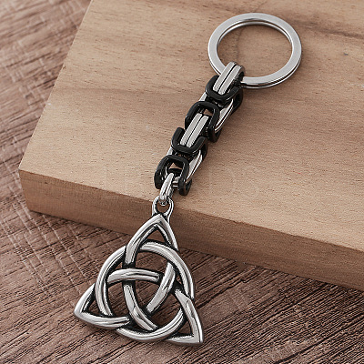 304 Stainless Steel Triqueta Keychains LS-GS1230-1