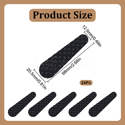 6Pcs Silicone Non-Slip Pad Sticker DIY-GO0002-63A-1