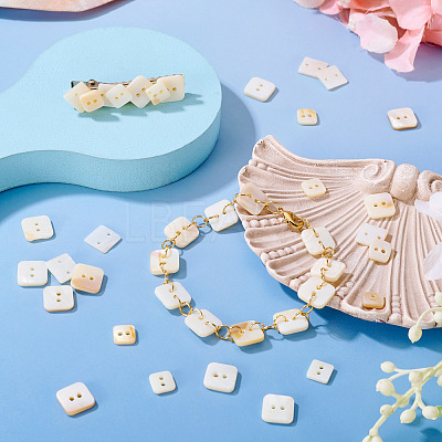 90Pcs 3 Styles Freshwater Shell Buttons BUTT-TA0001-41-1