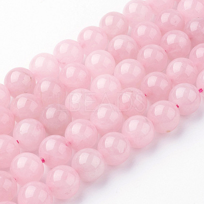 Natural Rose Quartz Bead Strands G-G735-59-10mm-1