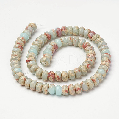 Synthetic Aqua Terra Jasper Beads Strands X-G-P237-03-1