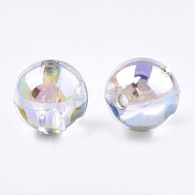 Transparent Plastic Beads OACR-S026-8mm-16-1