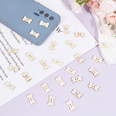 150Pcs 2-Hole Wooden Button BUTT-GO0002-05-1