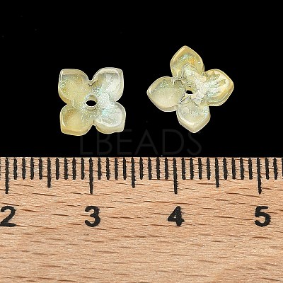 Dyed & Heated Glass Bead Caps GLAA-Z019-01D-1