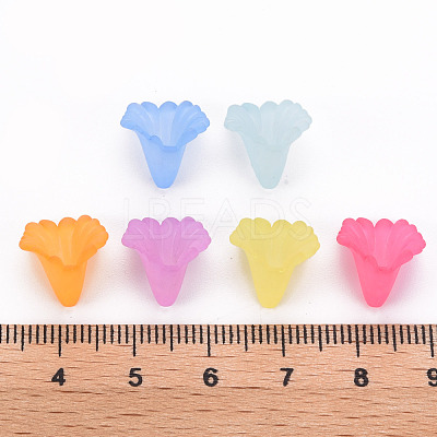 Frosted Acrylic Bead Caps MACR-S371-10A-1