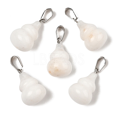 Natural White Jade Pendants G-B127-03P-14-1
