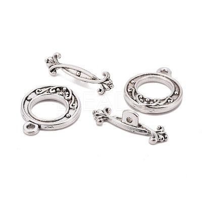 Tibetan Style Alloy Toggle Clasps LF1081Y-NF-1