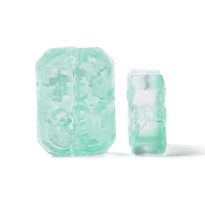 Transparent Spray Painted Glass Beads LS-X-GLAA-I050-08H-1