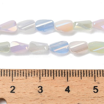 Electroplate Glass Beads Strands EGLA-P065-01A-1