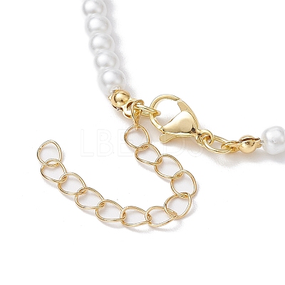 Brass Micro Pave Grade AAA Cubic Zirconia Letter Pendant Necklaces NJEW-JN04771-07-1