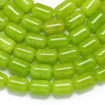 Natural Malaysia Jade Beads Strands G-B165-EM-8x12mm-1