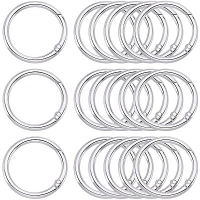 Zinc Alloy Spring Gate Rings FIND-SP0001-08D-1