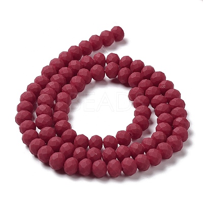 Glass Beads Strands EGLA-A034-P6mm-MD02-1