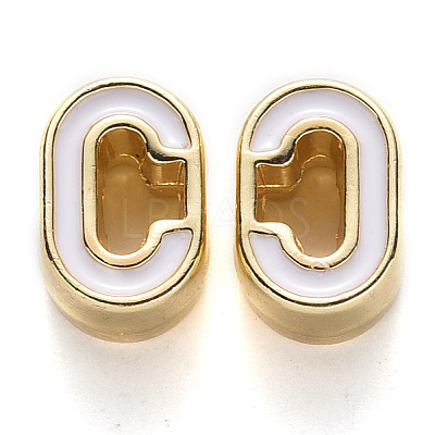 Rack Plating Alloy Enamel Beads ENAM-S122-033C-NR-1