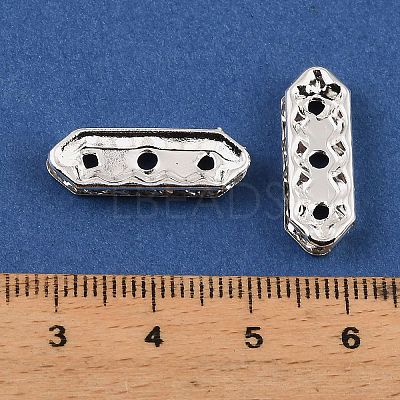 Brass Crystal Rhinestone Spacer Bars RB-T019-01F-S-1