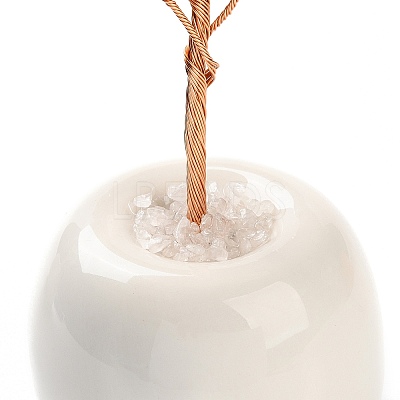 Natural Citrine Chips Tree of Life Decorations DJEW-C016-02M-1