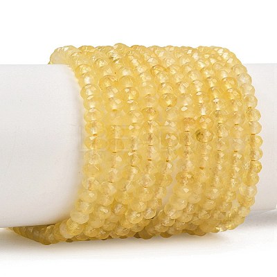Dyed Natural Malaysia Jade Rondelle Beads Strands X-G-E316-2x4mm-47-1