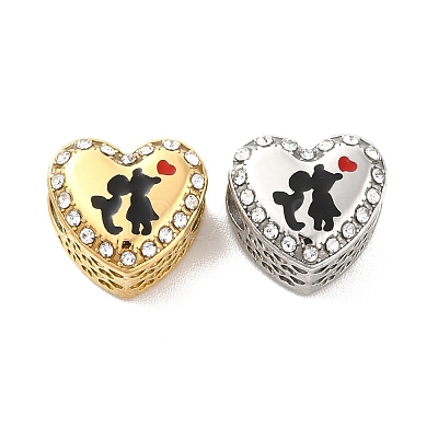 304 Stainless Steel European Beads STAS-I191-10-1