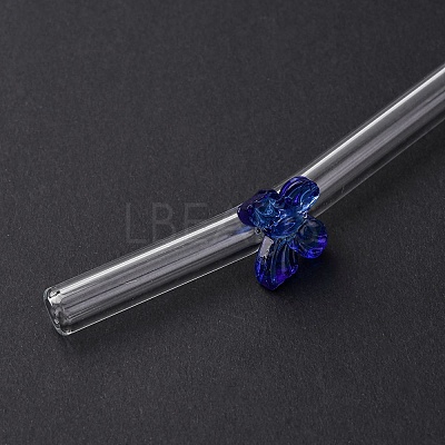 Handmade Glass Drinking Straws AJEW-A067-03-1