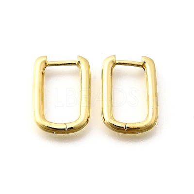 Brass Huggie Hoop Earrings LS-EJEW-F245-04G-A-1