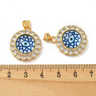 Golden Brass Pendants KK-L209-008G-02-1