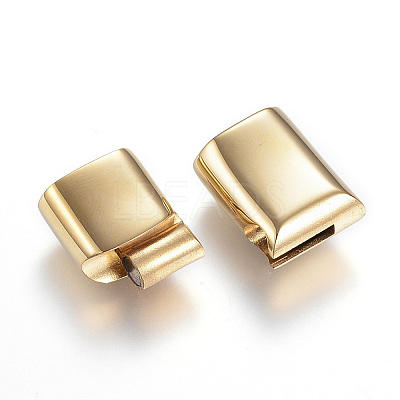 304 Stainless Steel Magnetic Clasps X-STAS-D159-28G-1